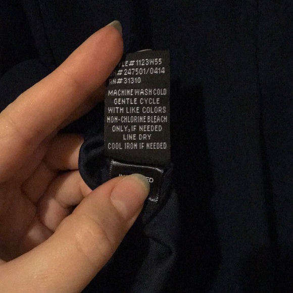 Strapless Navy Dress - Picture 4 of 6